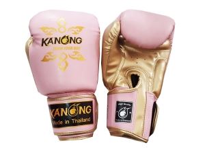 Kanong Pink Boxing Gloves : "Thai Power" Pink/Gold Kanong Pink Boxing Gloves : "Thai Power" Pink/Gold