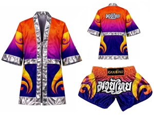 Customize Muay Thai Gown and Muay Thai Short Set : SET-507 Customize Muay Thai Gown and Muay Thai Short Set : SET-507
