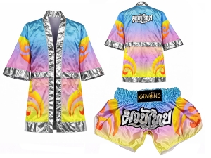Customize Muay Thai Gown and Muay Thai Short Set : SET-508 Customize Muay Thai Gown and Muay Thai Short Set : SET-508