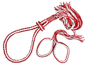 Muay Thai Head Band and Arm bands bundle for Kids : White/Red