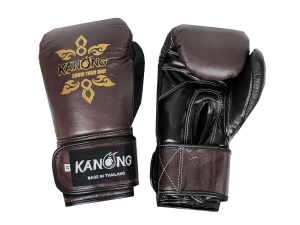Kanong Real Leather Boxing Gloves : Brown/Black Kanong Real Leather Boxing Gloves : Brown/Black