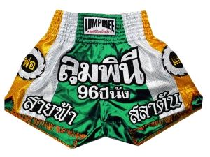 Lumpinee Green Muai Thai Shorts : LUM-022 Lumpinee Green Muai Thai Shorts : LUM-022